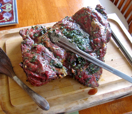 grilled leg of lamb,