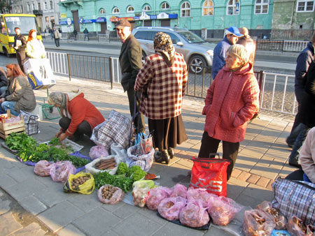 informal markets appear on some busy streets