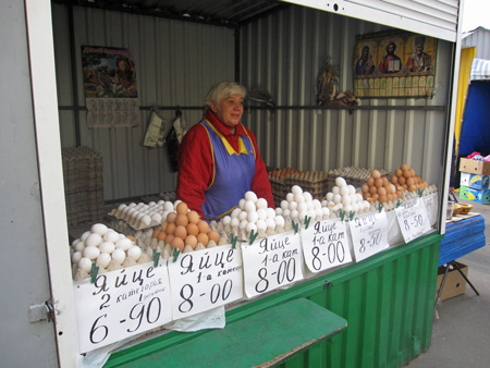 market eggs