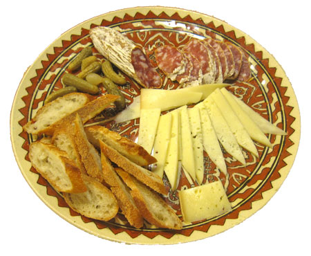 the charcuterie plate