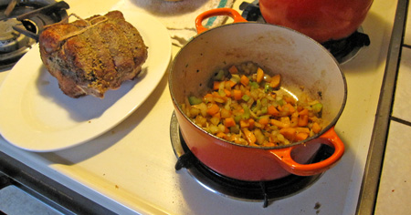 cook the mirepoix