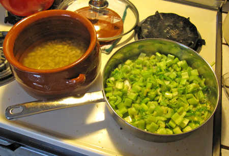 b_beans_celery_cook beans and celery cook