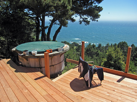 the rotted hot tub waiting to be replaced... that would have been a swell place to hang out.