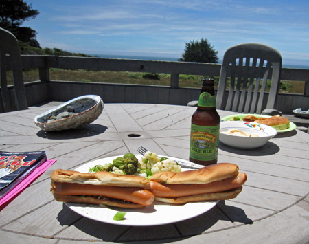 lunch on the deck