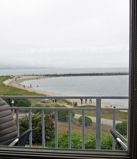 our view from Sam's... too bad it's overcast