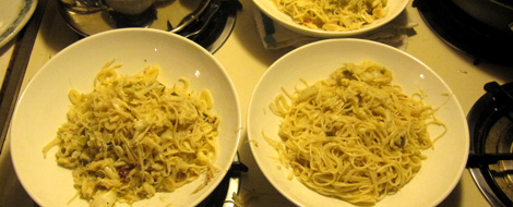 spaghettini et al, plated